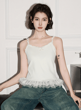 Lace Trim Cami Top - COPPING THREADS - CT Select